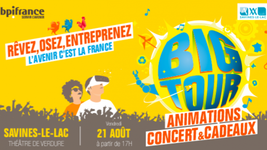 Hautes-Alpes : Le Big Tour – BPI France débarque à Savines-le-Lac cet été ! Hautes-Alpes : Le Big Tour – BPI France débarque à Savines-le-Lac cet été !