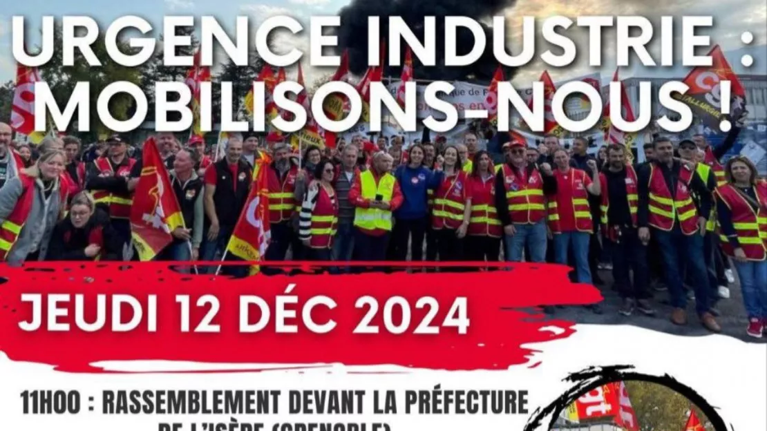 CGT 05 en colère : mobilisation pour l’industrie et contre les plans sociaux le 12 décembre