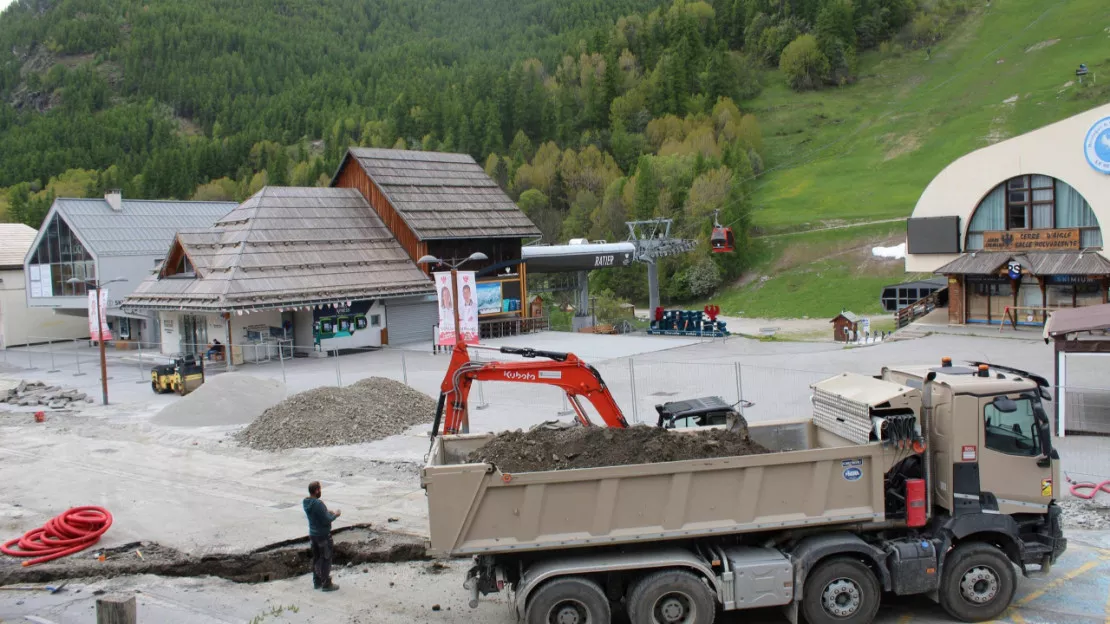 Hautes-Alpes : le chantier du cœur de station de Saint-Chaffrey avance bien