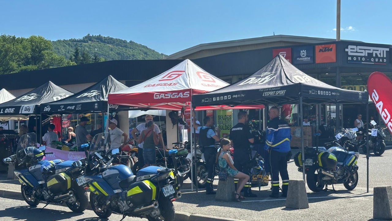 &Agrave; Gap, les motards sont sensibilis&eacute;s &agrave; la s&eacute;curit&eacute; routi&egrave;re