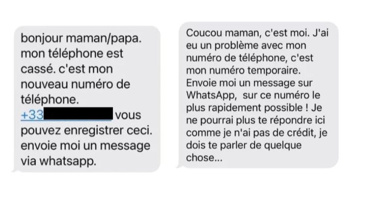 Attention &agrave; l'escroquerie du SMS de votre enfant, ce n'est pas forc&eacute;ment lui !