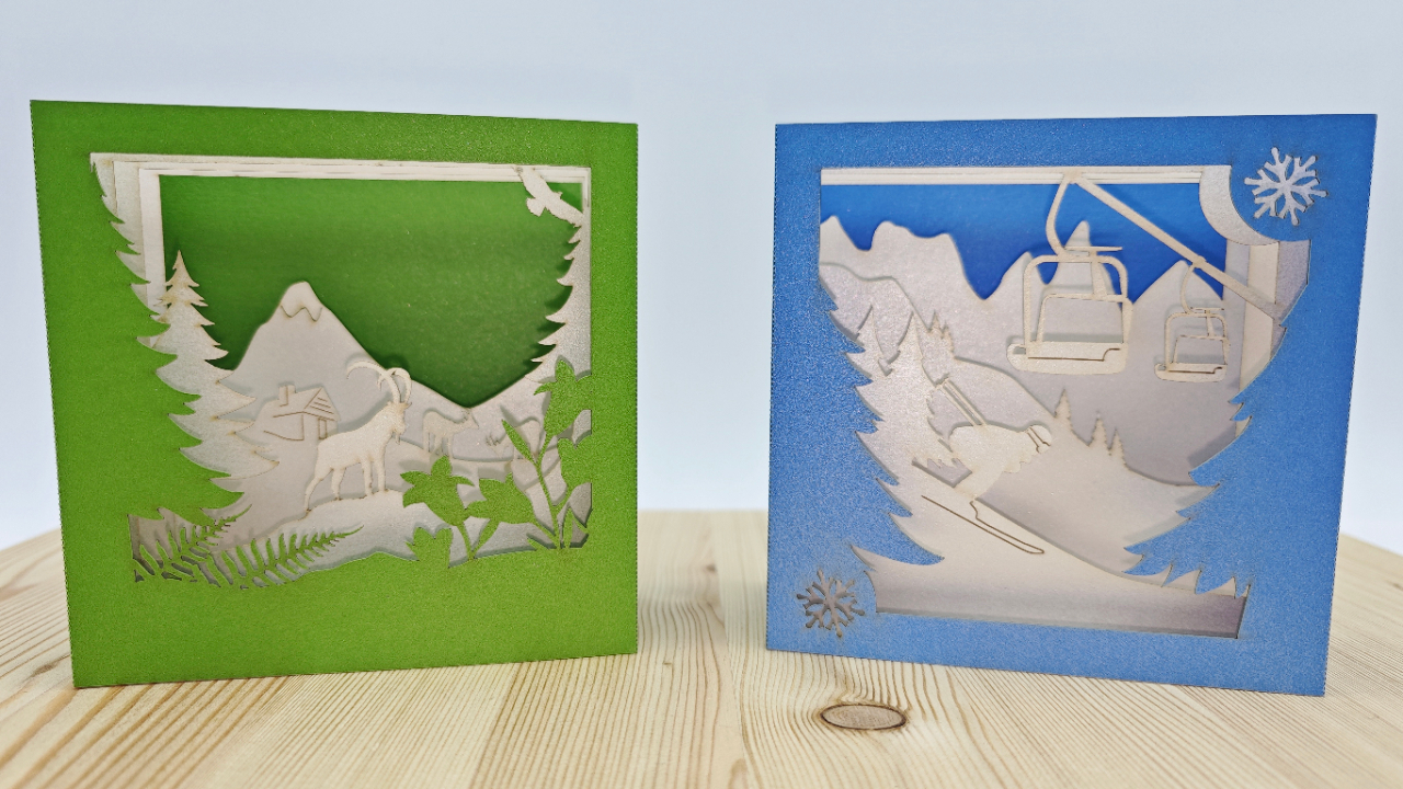 Des cartes de vœux haut de gamme fabriquées à Embrun Des cartes de vœux haut de gamme fabriquées à Embrun