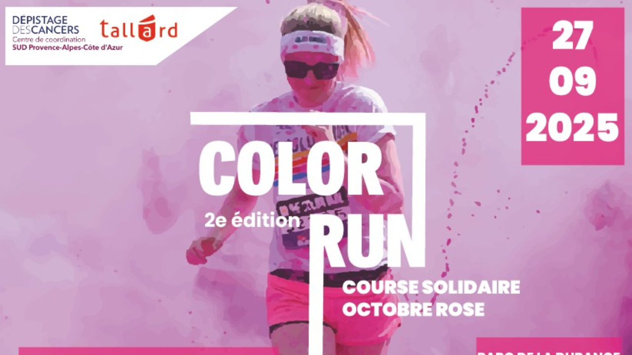 Deuxième édition de la Color Run Octobre Rose ce samedi à Tallard Deuxième édition de la Color Run Octobre Rose ce samedi à Tallard