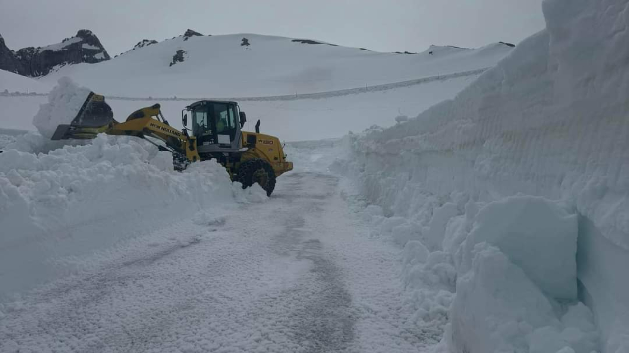 Hautes-Alpes : le col Agnel ouvert côté Français Hautes-Alpes : le col Agnel ouvert côté Français