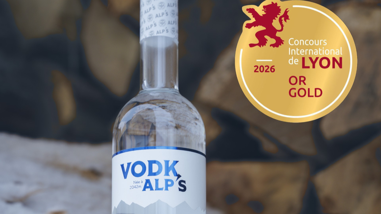 L’or pour la Vodka Vodkalp's de la Distillerie de Saint-Véran L’or pour la Vodka Vodkalp's de la Distillerie de Saint-Véran