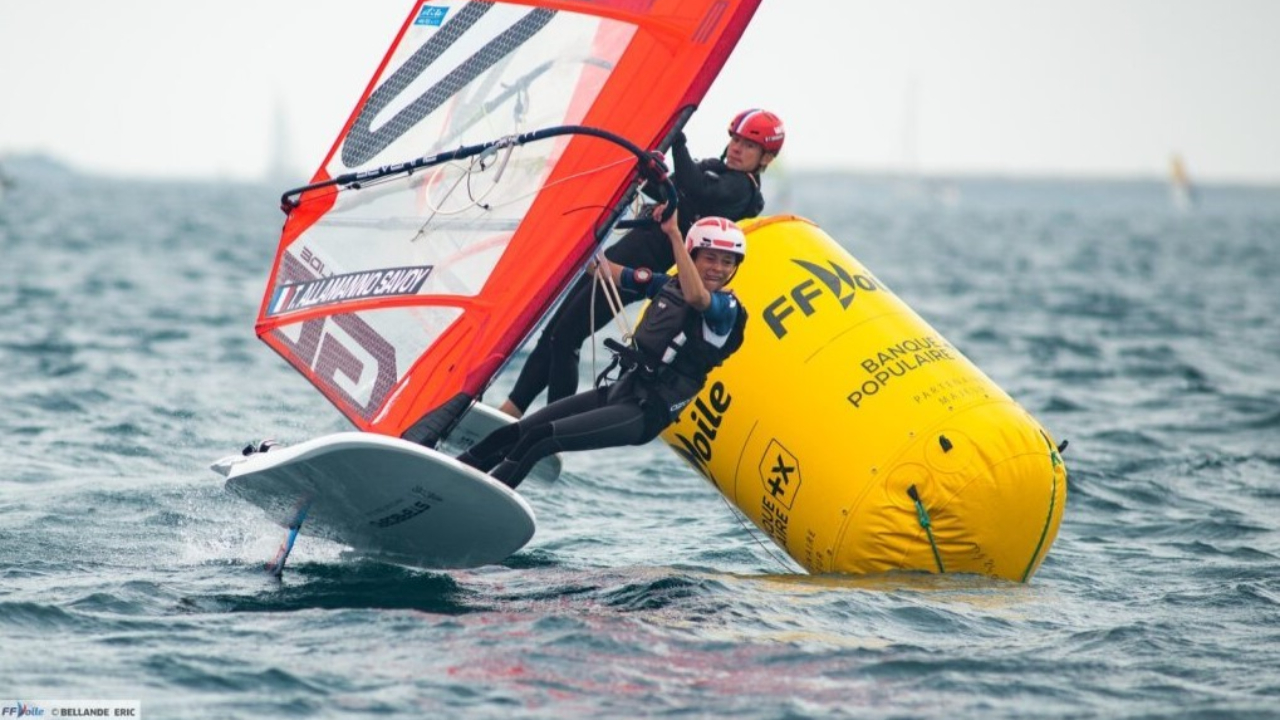 Titouan Allamanno Savoy, l'un des espoirs haut-alpins de windfoil ?
