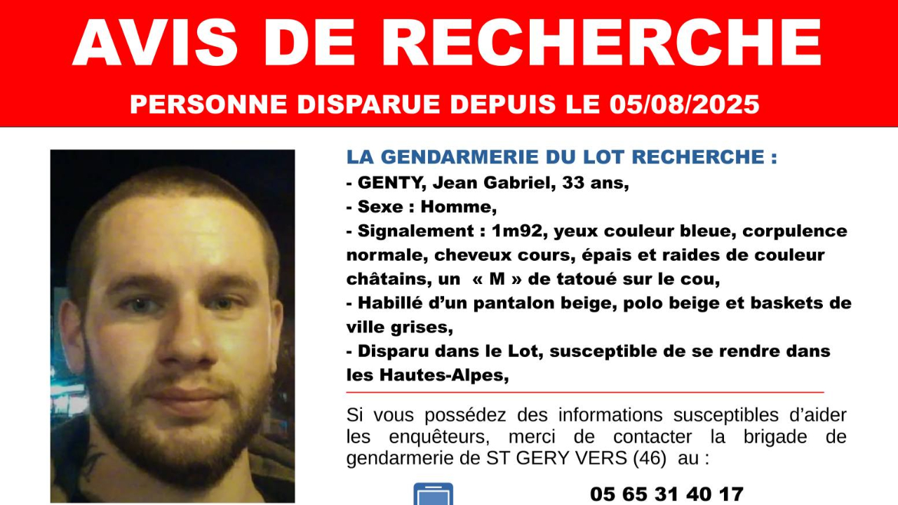 Un avis de recherche relay&eacute; par les gendarmes haut-alpins