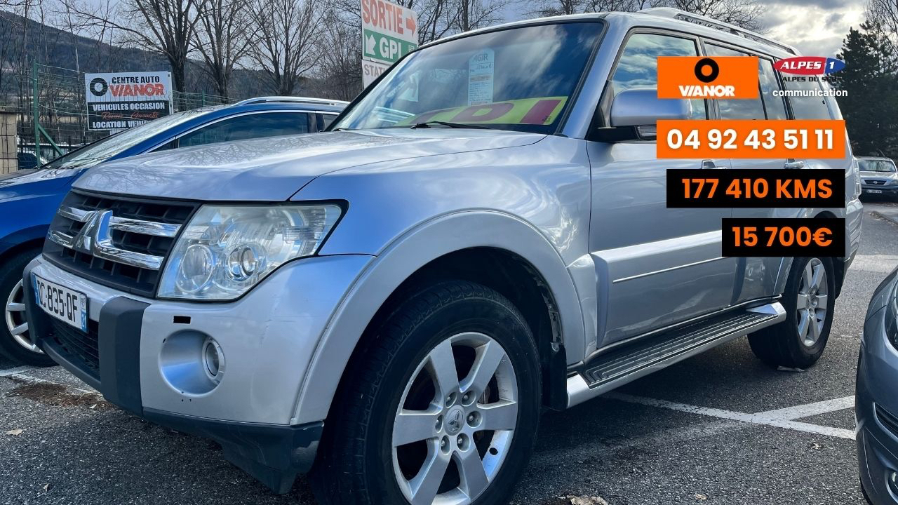 Vianor Azur Autos : votre Mitsubishi Pajaro d'occasion pour seulement 15700&euro; ! &Agrave; ne pas manquer !