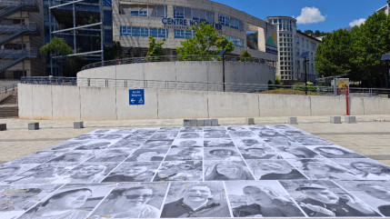 54 portraits de l&rsquo;artiste JR &agrave; Gap pour sensibiliser au handicap