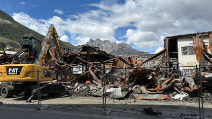 Blanchisserie de l&rsquo;Argenti&egrave;re, les travaux de d&eacute;molition ont d&eacute;but&eacute;