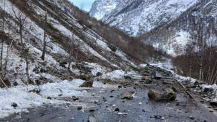 &Eacute;boulement en montagne : la RD1091 coup&eacute;e entre Grenoble et Brian&ccedil;on, circulation fortement perturb&eacute;e