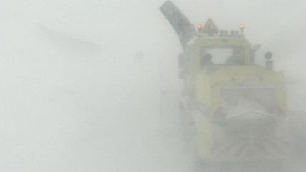 Le col du Galibier fermé