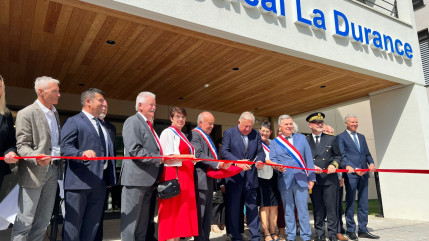 Gérard Larcher à l'inauguration de "La Durance" à Tallard Gérard Larcher à l'inauguration de "La Durance" à Tallard