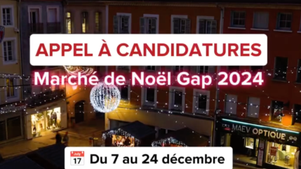 Hautes-Alpes : appel à candidature pour la Marché de Noël de Gap Hautes-Alpes : appel à candidature pour la Marché de Noël de Gap