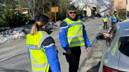 Hautes-Alpes : contrôle routier à La Roche-de-Rame