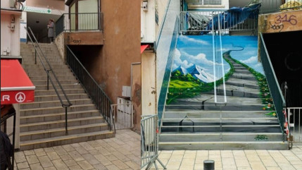 Hautes-Alpes : Gap, des marches... dans les marches Hautes-Alpes : Gap, des marches... dans les marches