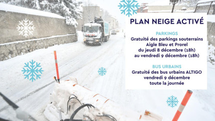 Hautes-Alpes : le plan neige activé à Briançon