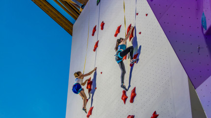 Hautes-Alpes : pour se préparer aux JO, les grimpeurs de vitesse viennent à Briançon Hautes-Alpes : pour se préparer aux JO, les grimpeurs de vitesse viennent à Briançon