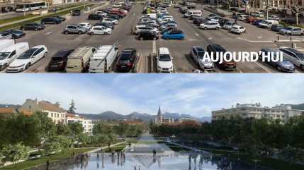 Hautes-Alpes : une pétition dit non au futur miroir d’eau de la place Desmichels à Gap
