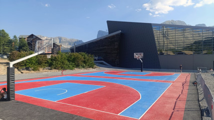 L&rsquo;&eacute;quipe de France de basket 3x3 &agrave; Superd&eacute;voluy