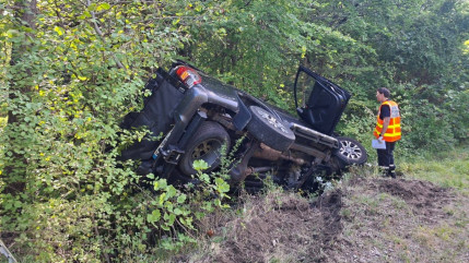 Le Sauze-Du-Lac : un automobiliste miracul&eacute; apr&egrave;s un spectaculaire accident de la route