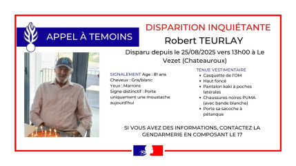 Disparition inquiétante d'un octogénaire à Châteauroux-les-Alpes Disparition inquiétante d'un octogénaire à Châteauroux-les-Alpes