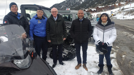 Patrick Stefanini, représentant spécial du ministre de l’Intérieur, en visite à Montgenèvre Patrick Stefanini, représentant spécial du ministre de l’Intérieur, en visite à Montgenèvre