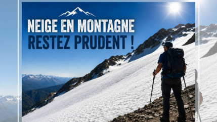 Randonneurs, prudence, la neige est encore bien présente en altitude Randonneurs, prudence, la neige est encore bien présente en altitude