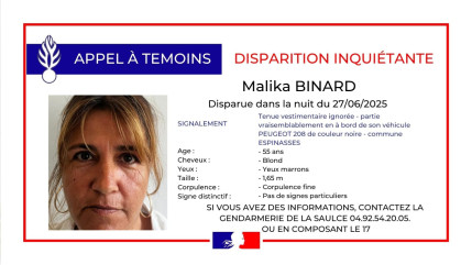 Un appel &agrave; t&eacute;moins lanc&eacute; pour disparition inqui&eacute;tante d&rsquo;une femme